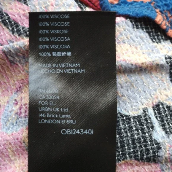 ANTHROPOLOGIE Maeve Colette Peasant Blouse Floral Ruffle Boho Black Small M $108 - Picture 8 of 10